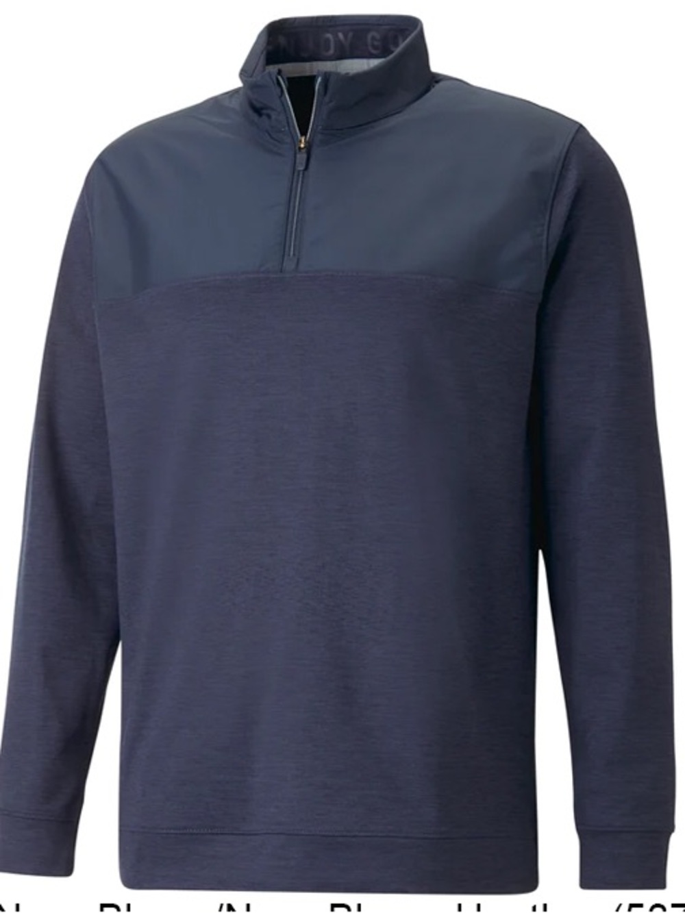 Puma Cloudspun Men's Quarter-Zip Performance Pullover Jacket - Blue